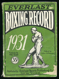 1931 Everlast Boxing Record Book