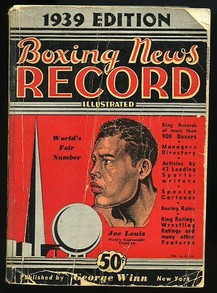 1939 Boxing News Record Illustrated Book - Joe Louis on Cover