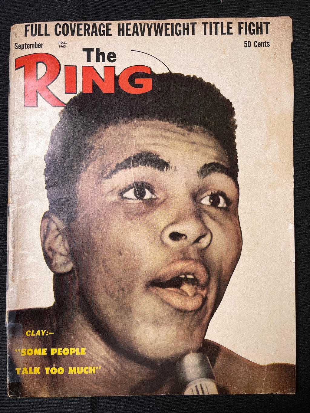 1963 September - The Ring Magazine - Muhammad Ali / Cassius Clay "Some People Talk Too Much"