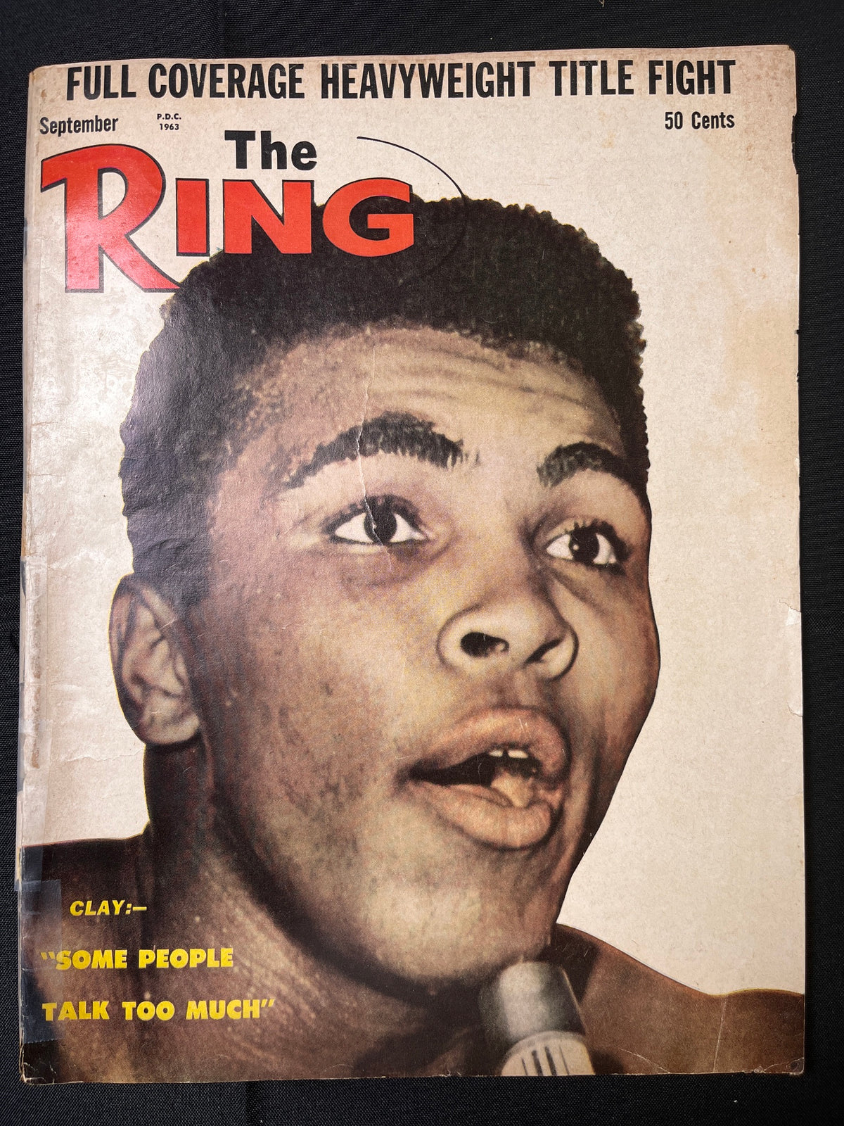 1963 September - The Ring Magazine - Muhammad Ali / Cassius Clay "Some People Talk Too Much"