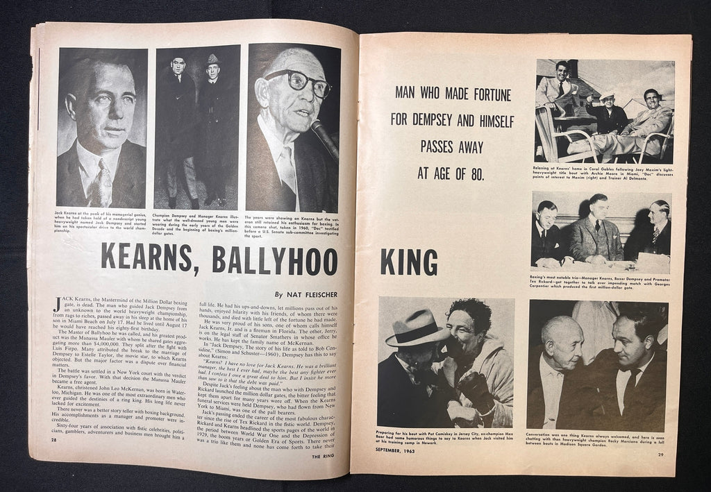 1963 September - The Ring Magazine - Muhammad Ali / Cassius Clay "Some People Talk Too Much"
