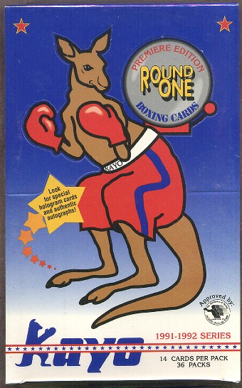 1991-92 Kayo Boxing Cards Unopened Wax Box (36 Packs ) Rookie Cards of ROY JONES JR., LENNOX LEWIS, ARTURO GATTI and more