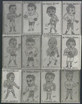 1992 Priddy Antiques Boxing Cards - Complete Set (80) of "Famous Boxers"