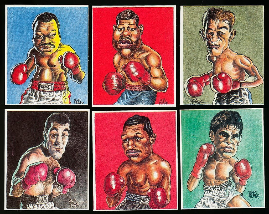 1993 John Brindley BOB HOARE WORLD BOXERS Part 2 Boxing Card Set (6) JULIO CESAR CHAVEZ, JOE LOUIS ++