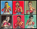 1993 John Brindley BOB HOARE WORLD BOXERS Part 2 Boxing Card Set (6) JULIO CESAR CHAVEZ, JOE LOUIS ++