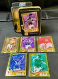 1995 Metallic Impressions - Muhammad Ali - Embossed Metal Collector Boxing Cards - Complete Set (5) with Presentation Tin