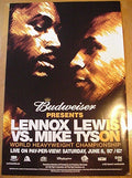 2002 Mike Tyson vs Lennox Lewis Pay-per-View Boxing Fight Poster 18x27