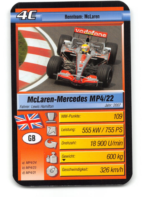 2010 Ravensburger FORMULA 1 - POLE POSITION Complete Card Set (32) w/3 LEWIS HAMILTON Cards
