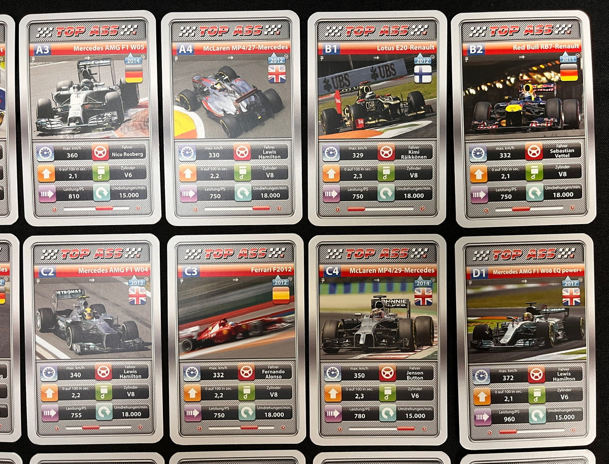 2018 Altenburger FORMULA 1 Complete Set (32) F1 Cards LEWIS HAMILTON (4), SEBASTIAN VETTEL(4), FERNANDO ALONSO +++