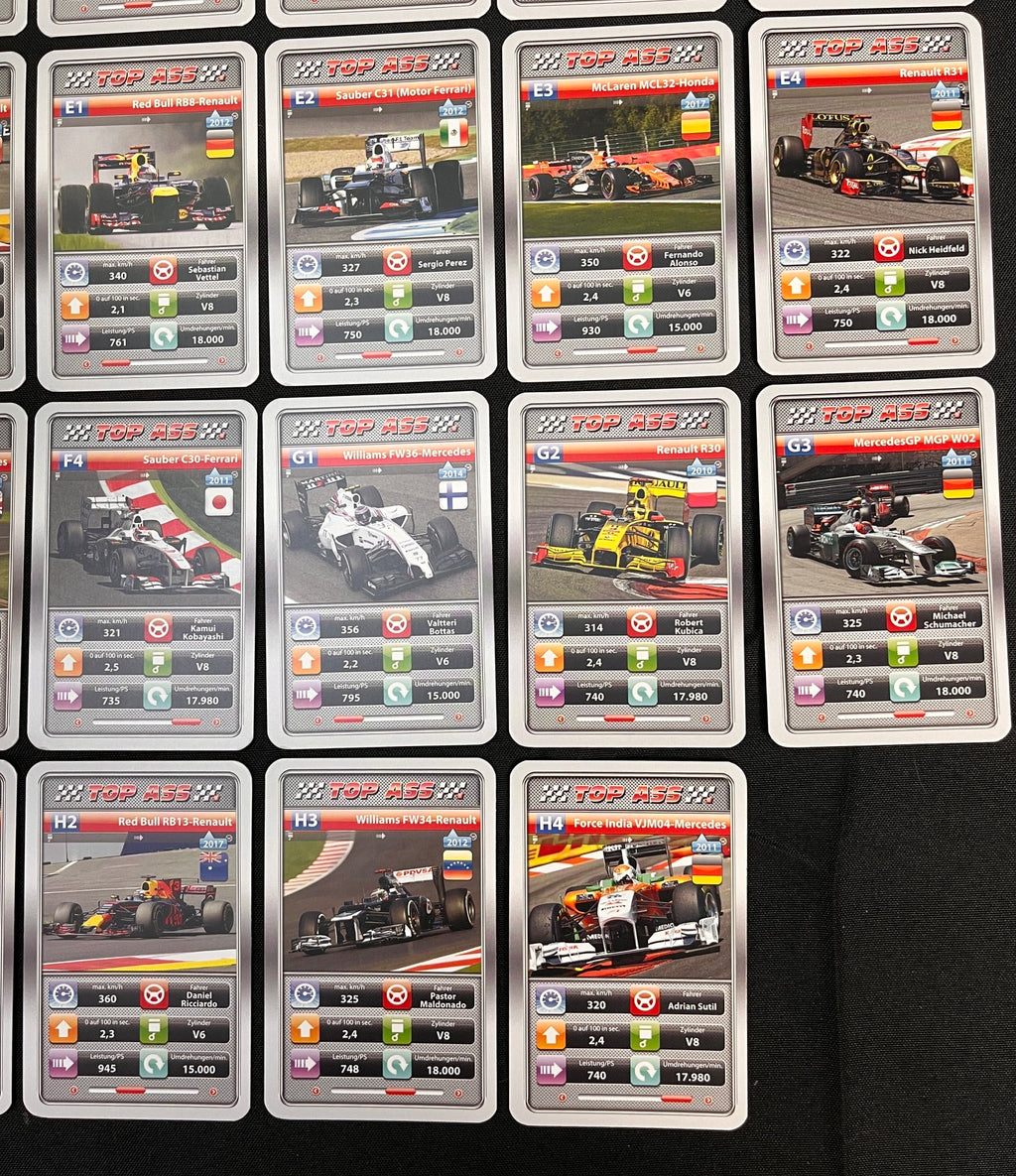 2018 Altenburger FORMULA 1 Complete Set (32) F1 Cards LEWIS HAMILTON (4), SEBASTIAN VETTEL(4), FERNANDO ALONSO +++