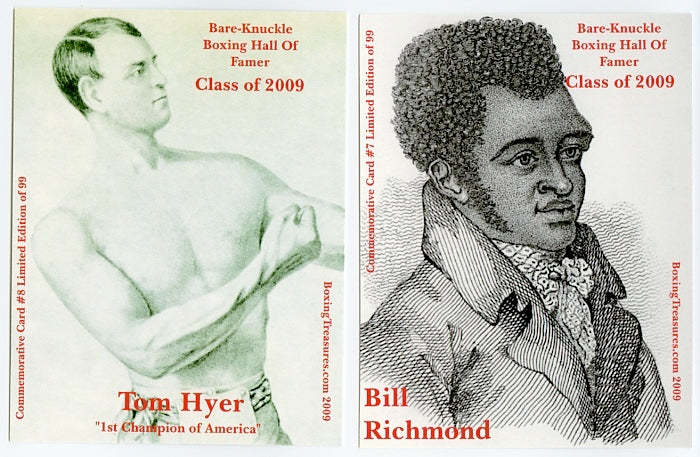 2009 Boxing Cards BARE-KNUCKLE BOXING HALL OF FAME Inaugural Limited Edition Complete Set of 10 Cards