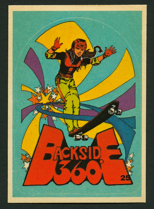 1978 Donruss STEVE SCHISLER All-Pro Skateboard Trading Card BACKSIDE 360 #25