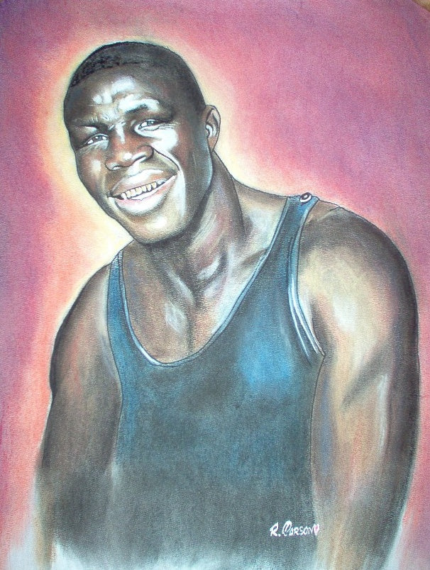 Kid Norfolk - Original 18x24 Boxing Color Artwork by Bob Carson