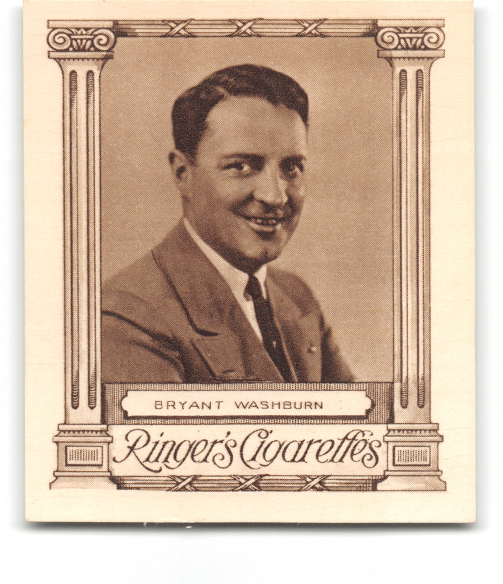 1923 BRYANT WASHBURN Ringer's Cigarettes CINEMA STARS (Large) Tobacco Card