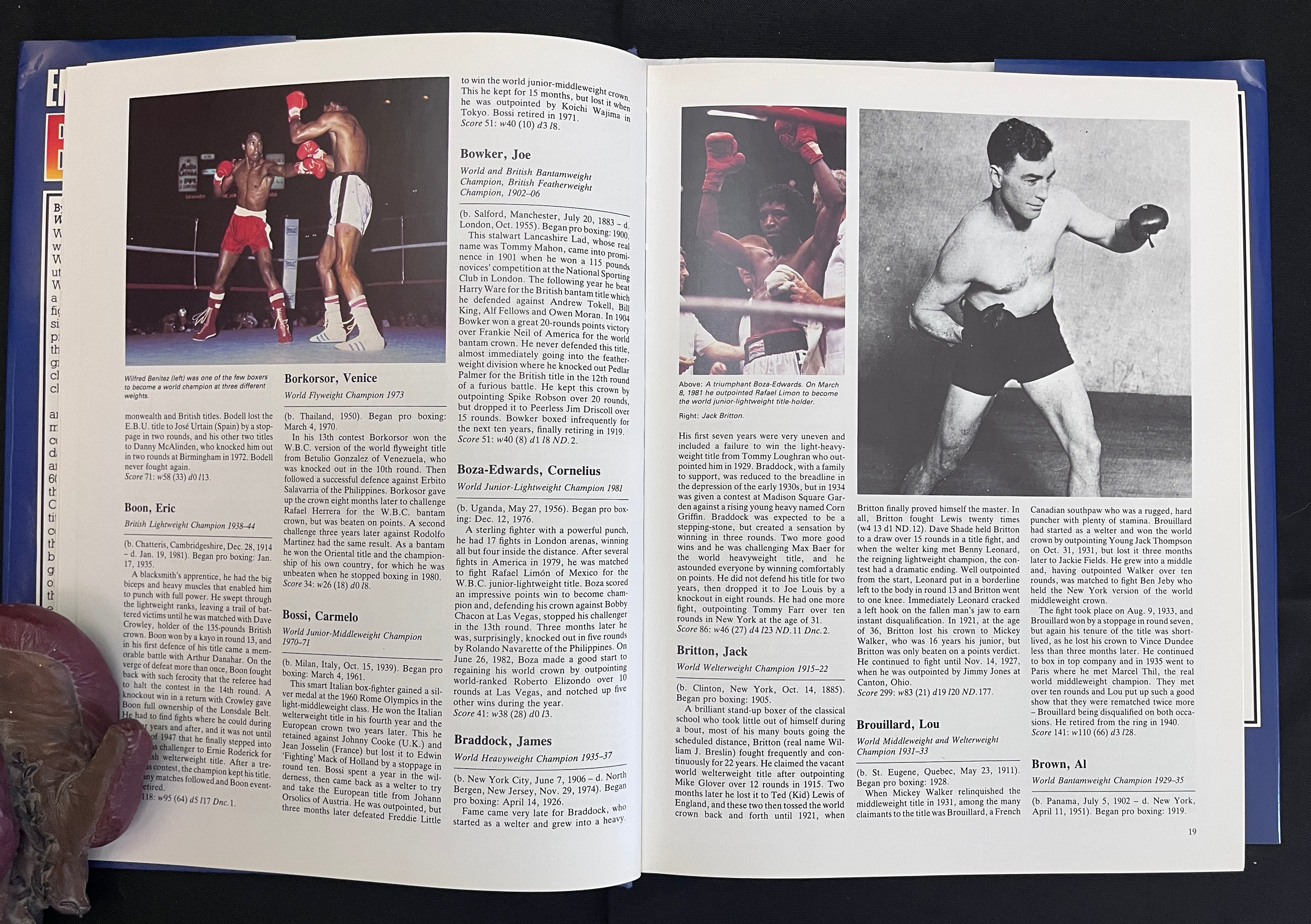 The Encyclopedia Of Boxing by Gilbert Odd - 1983 Edition Boxing Book (Hardcover w/Dustjacket)