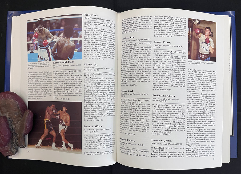 The Encyclopedia Of Boxing by Gilbert Odd - 1983 Edition Boxing Book (Hardcover w/Dustjacket)
