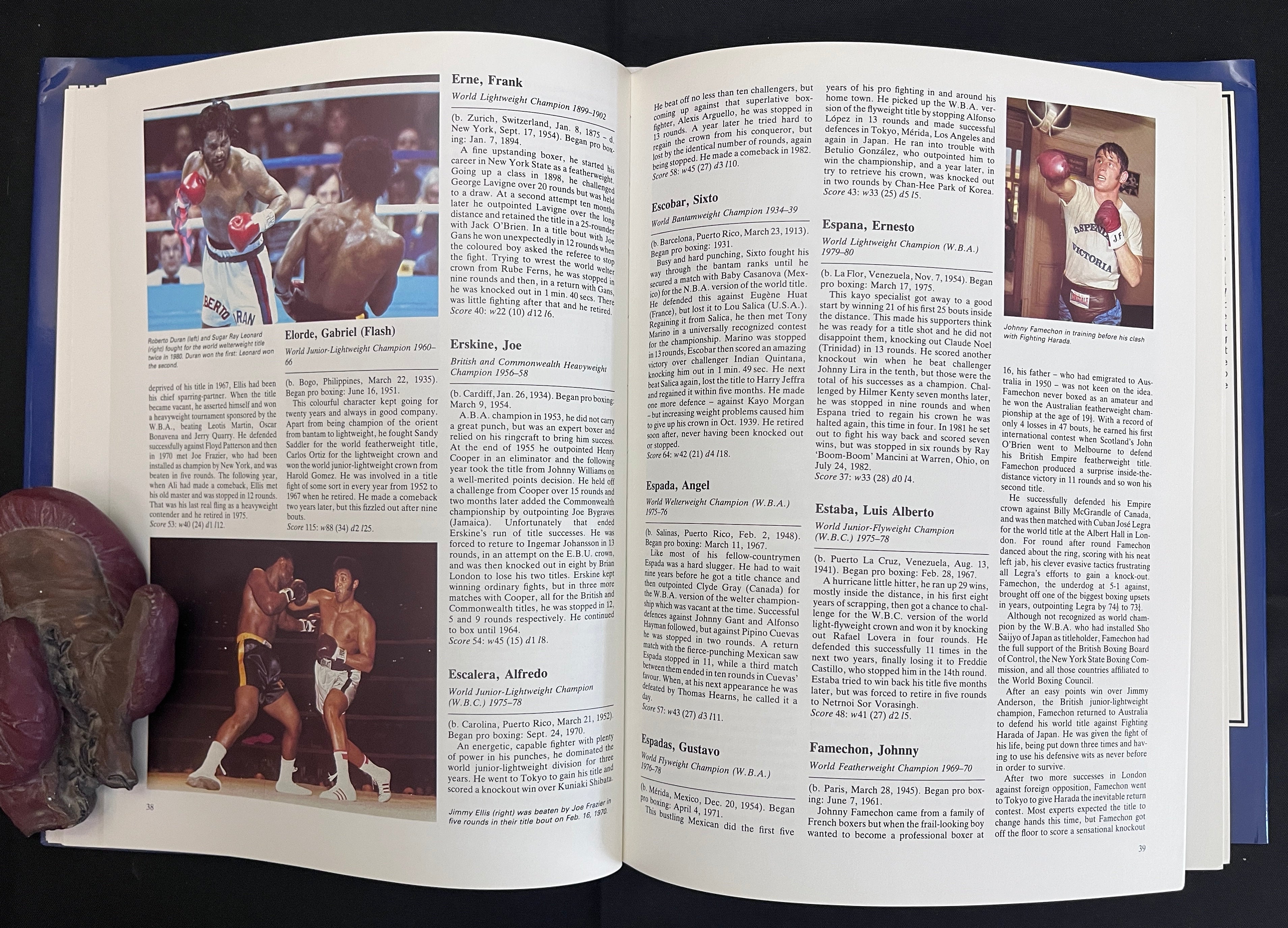 The Encyclopedia Of Boxing by Gilbert Odd - 1983 Edition Boxing Book (Hardcover w/Dustjacket)