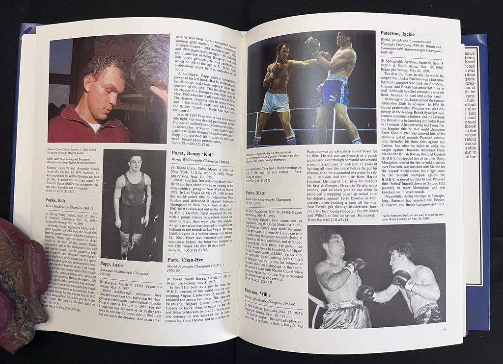 The Encyclopedia Of Boxing by Gilbert Odd - 1983 Edition Boxing Book (Hardcover w/Dustjacket)