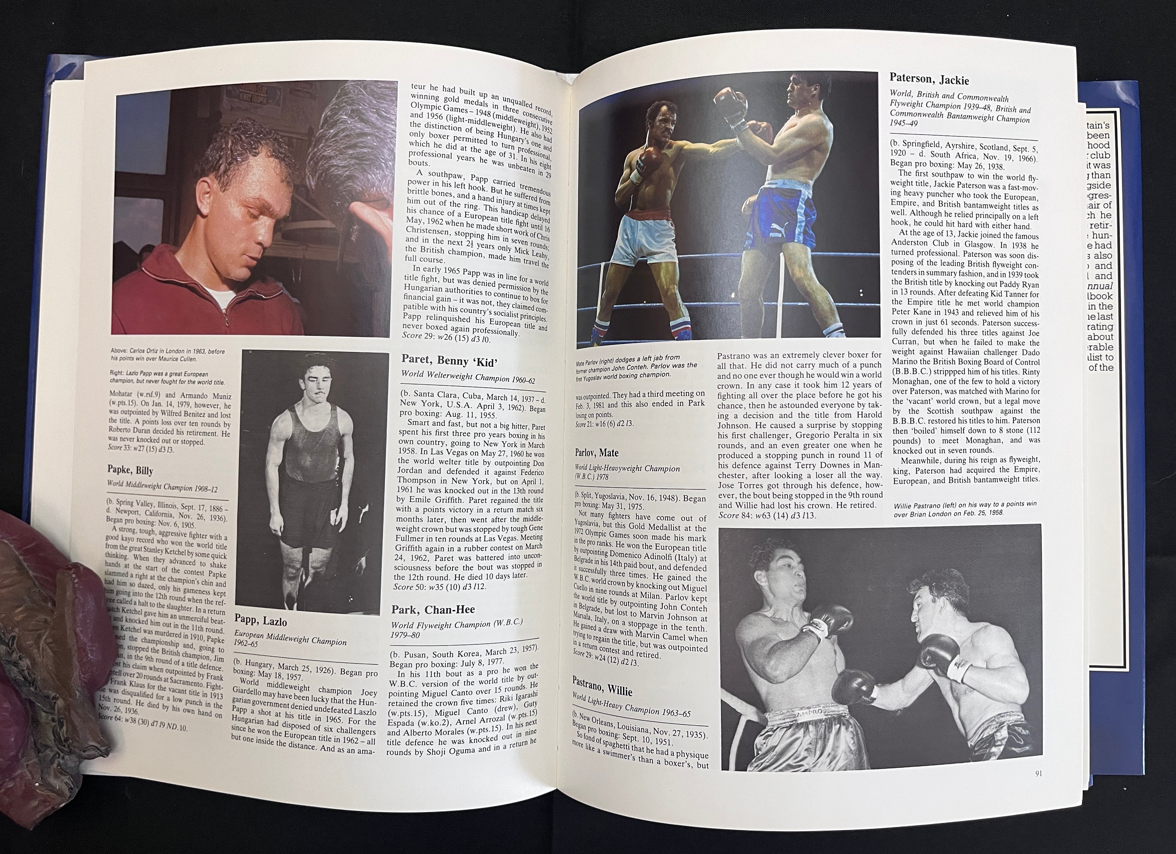 The Encyclopedia Of Boxing by Gilbert Odd - 1983 Edition Boxing Book (Hardcover w/Dustjacket)