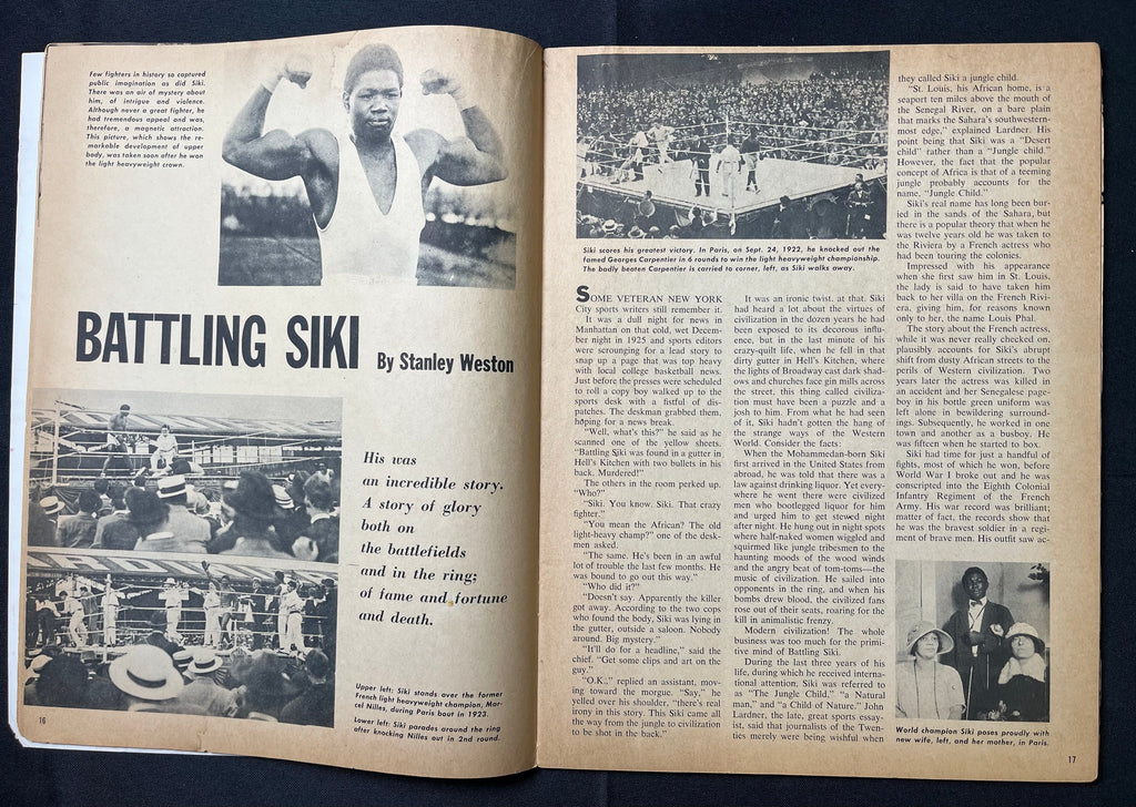 1960 December - Boxing Illustrated - Archie Moore on Cover, early Cassius Clay/Muhammad Ali feature article