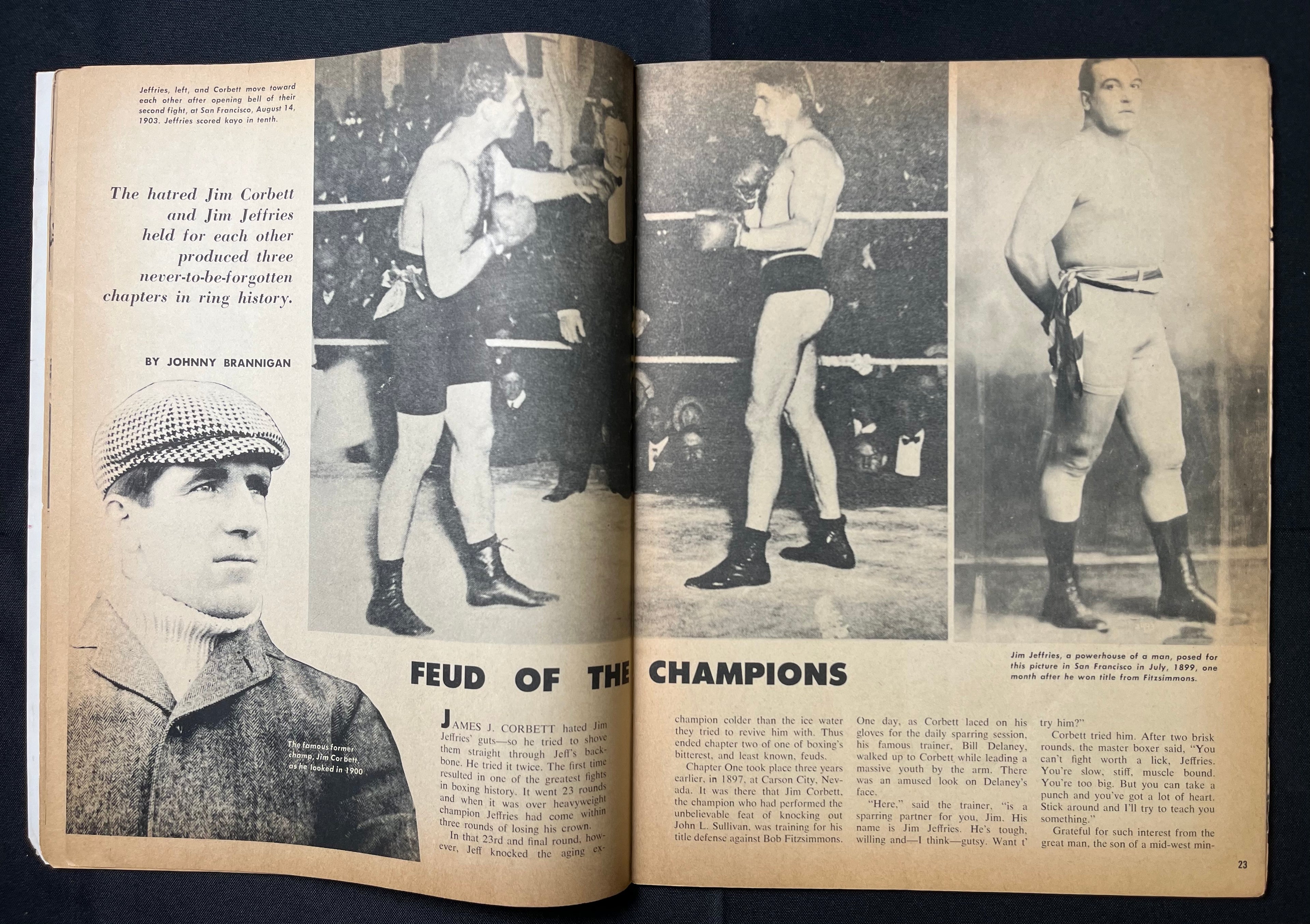 1960 December - Boxing Illustrated - Archie Moore on Cover, early Cassius Clay/Muhammad Ali feature article