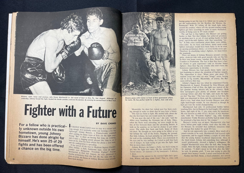 1960 December - Boxing Illustrated - Archie Moore on Cover, early Cassius Clay/Muhammad Ali feature article