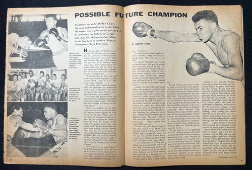 1960 December - Boxing Illustrated - Archie Moore on Cover, early Cassius Clay/Muhammad Ali feature article