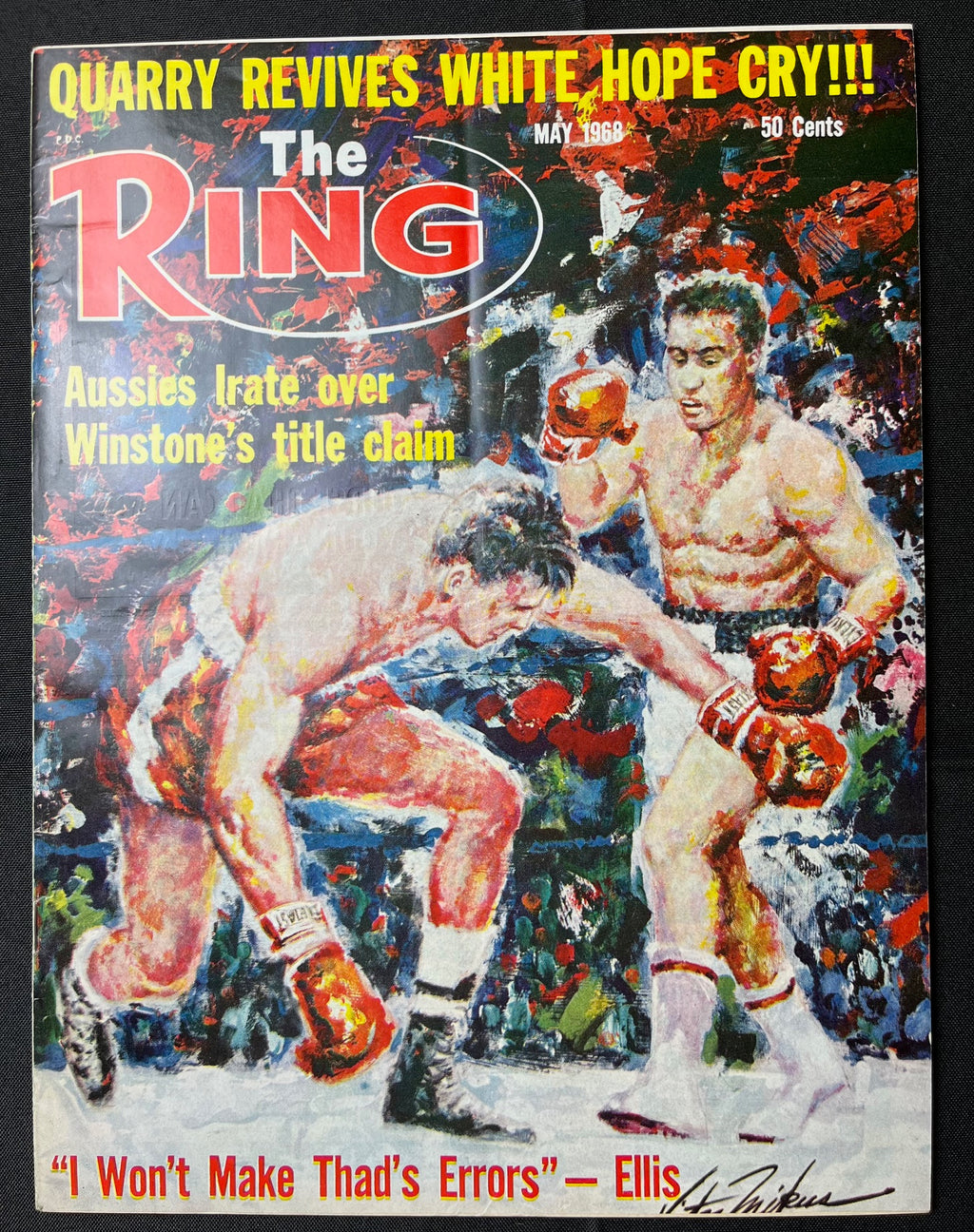 1968 May - The Ring Magazine - Jimmy Ellis vs. Jerry Quarry on cover