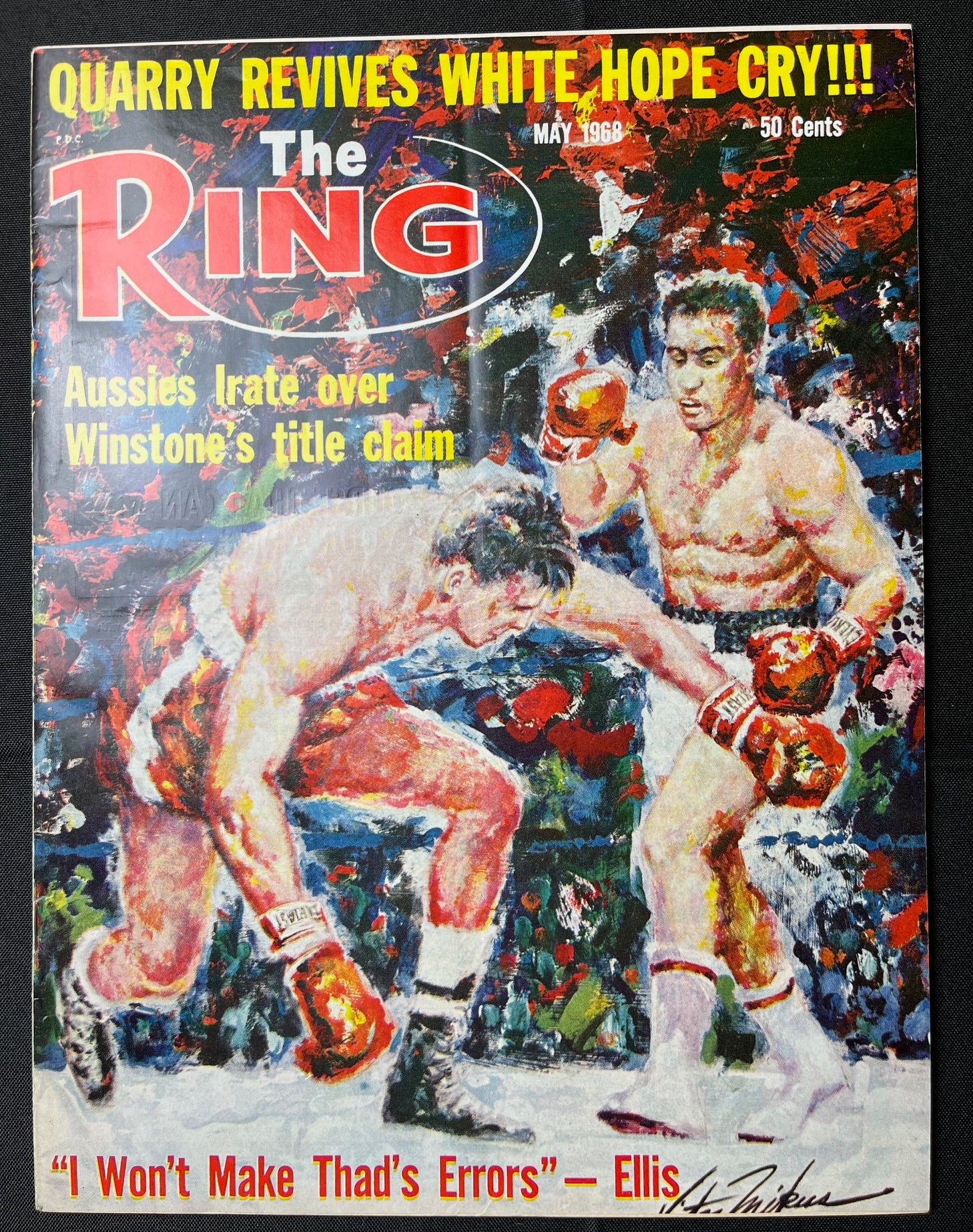 1968 May - The Ring Magazine - Jimmy Ellis vs. Jerry Quarry on cover