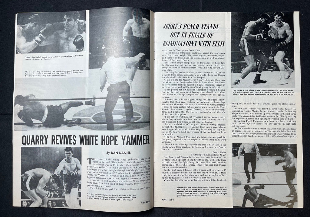 1968 May - The Ring Magazine - Jimmy Ellis vs. Jerry Quarry on cover