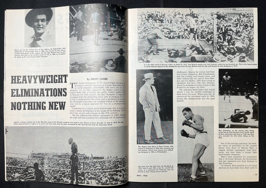 1968 May - The Ring Magazine - Jimmy Ellis vs. Jerry Quarry on cover