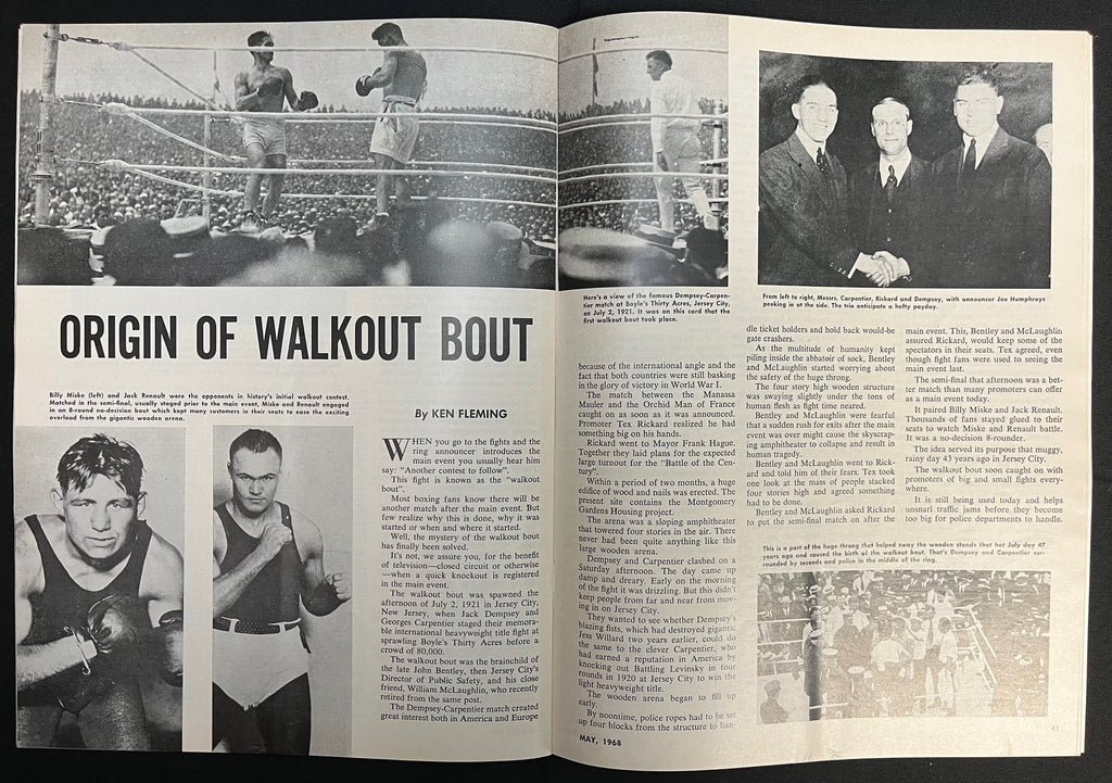 1968 May - The Ring Magazine - Jimmy Ellis vs. Jerry Quarry on cover