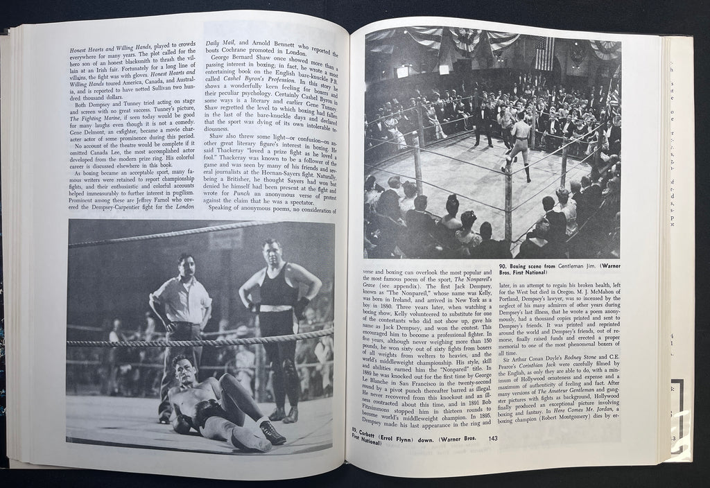 The Saga Of The Fist by John Grombach - 1977 Edition Boxing Book (Hardcover with Dustjacket) - "The 9000 Year Story of Boxing in Text and Pictures"
