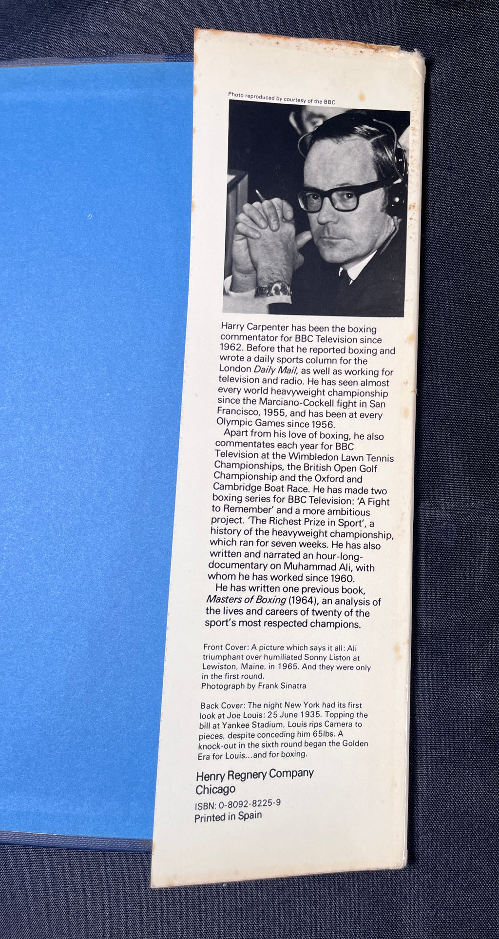 Boxing : A Pictorial History by Harry Carpenter with a foreword by Muhammad Ali - 1975 Edition Boxing Book (Hardcover w/ Dustjacket)