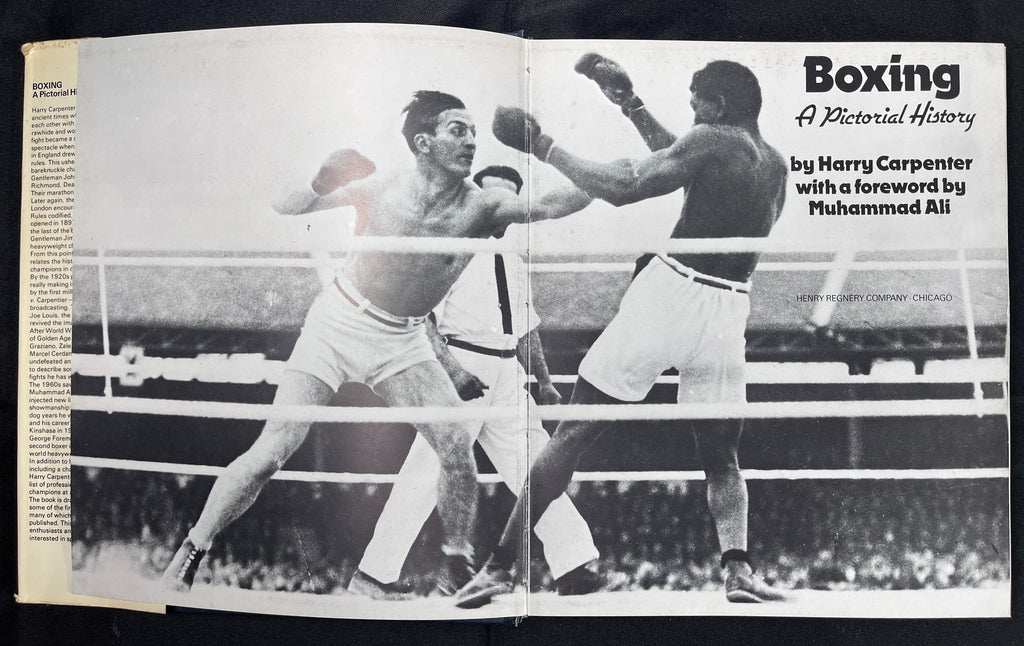 Boxing : A Pictorial History by Harry Carpenter with a foreword by Muhammad Ali - 1975 Edition Boxing Book (Hardcover w/ Dustjacket)
