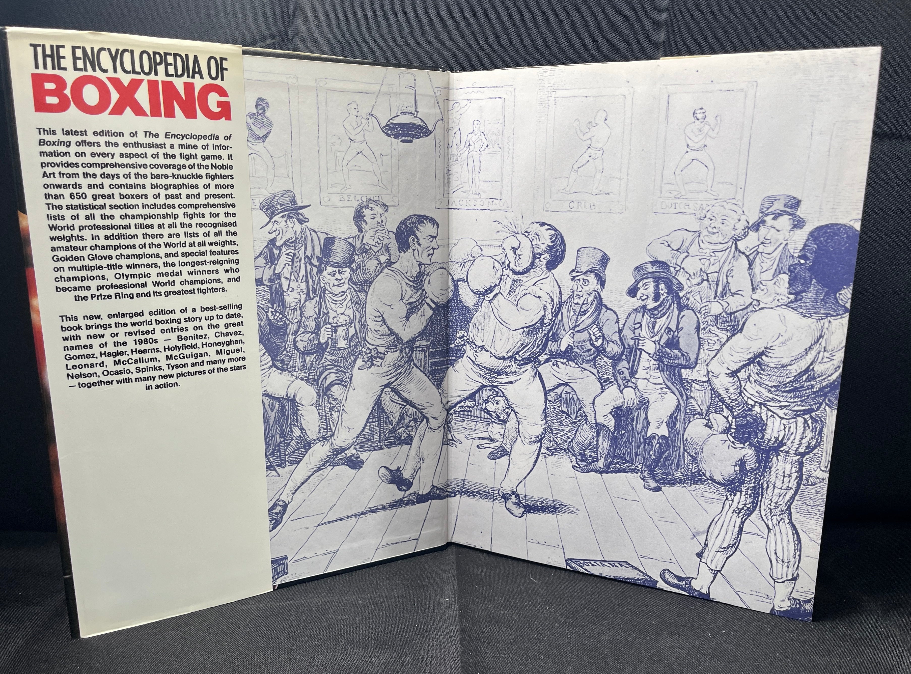 The Encyclopedia Of Boxing by Gilbert Odd - 1989 Edition Boxing Book (Hardcover w/Dustjacket)