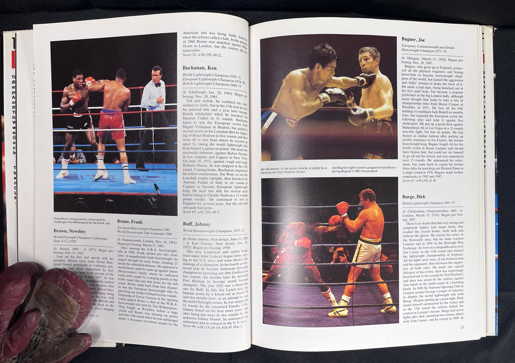 The Encyclopedia Of Boxing by Gilbert Odd - 1989 Edition Boxing Book (Hardcover w/Dustjacket)