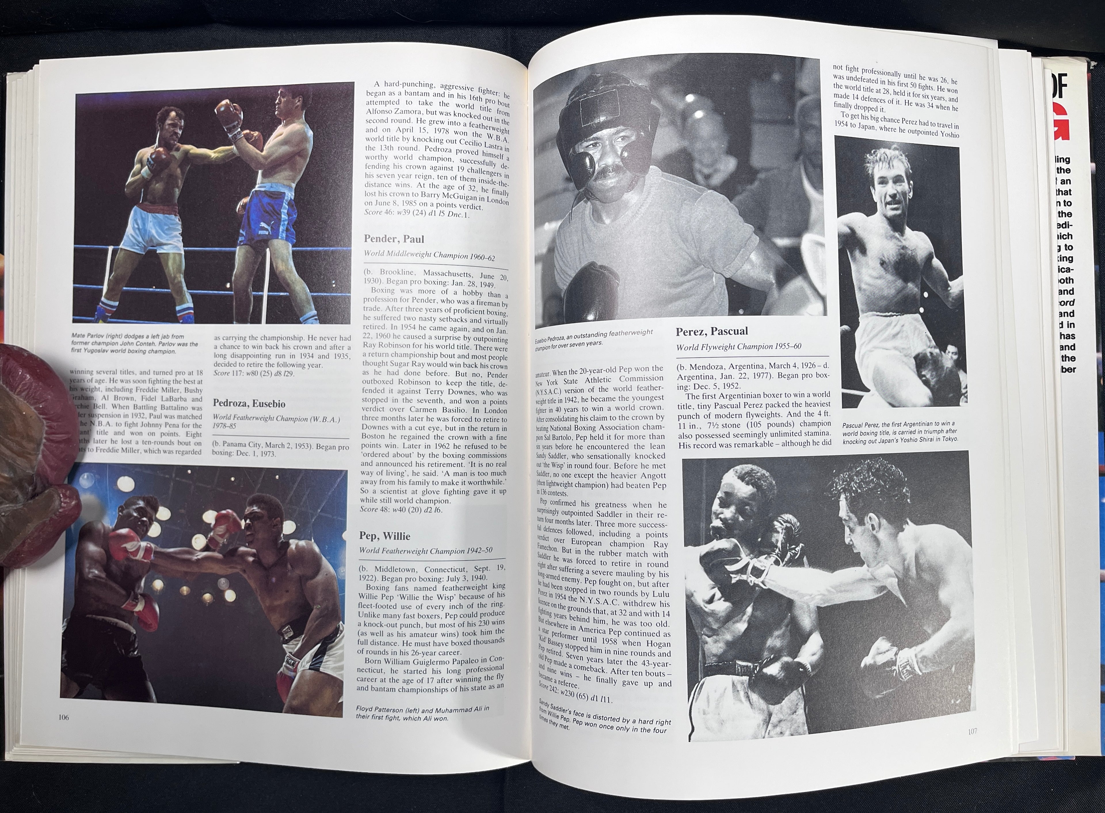 The Encyclopedia Of Boxing by Gilbert Odd - 1989 Edition Boxing Book (Hardcover w/Dustjacket)