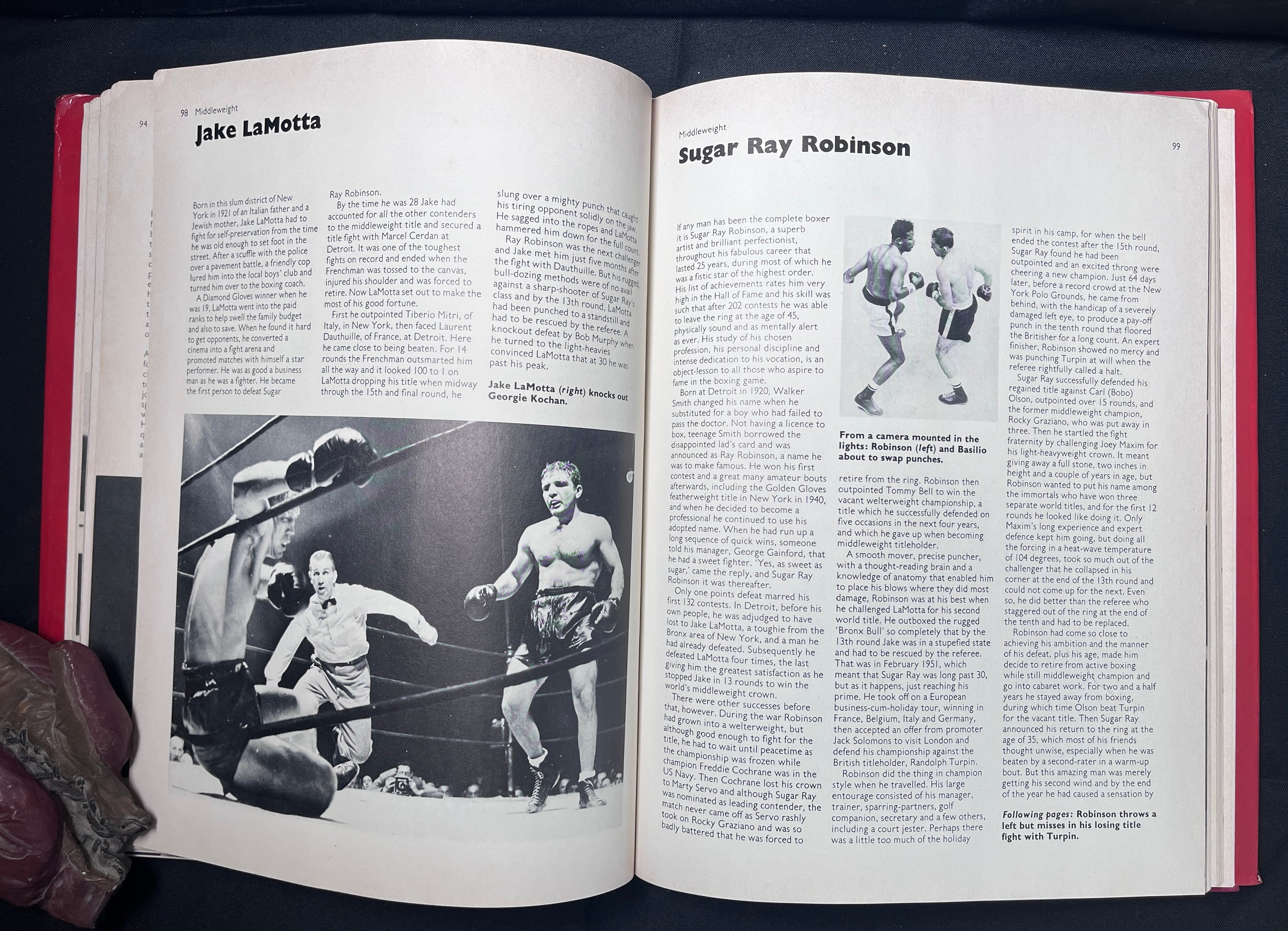 The Encyclopedia Of Boxing by Gilbert Odd - 1974 Edition Boxing Book (Hardcover w/Dustjacket) Hamlyn Publishing