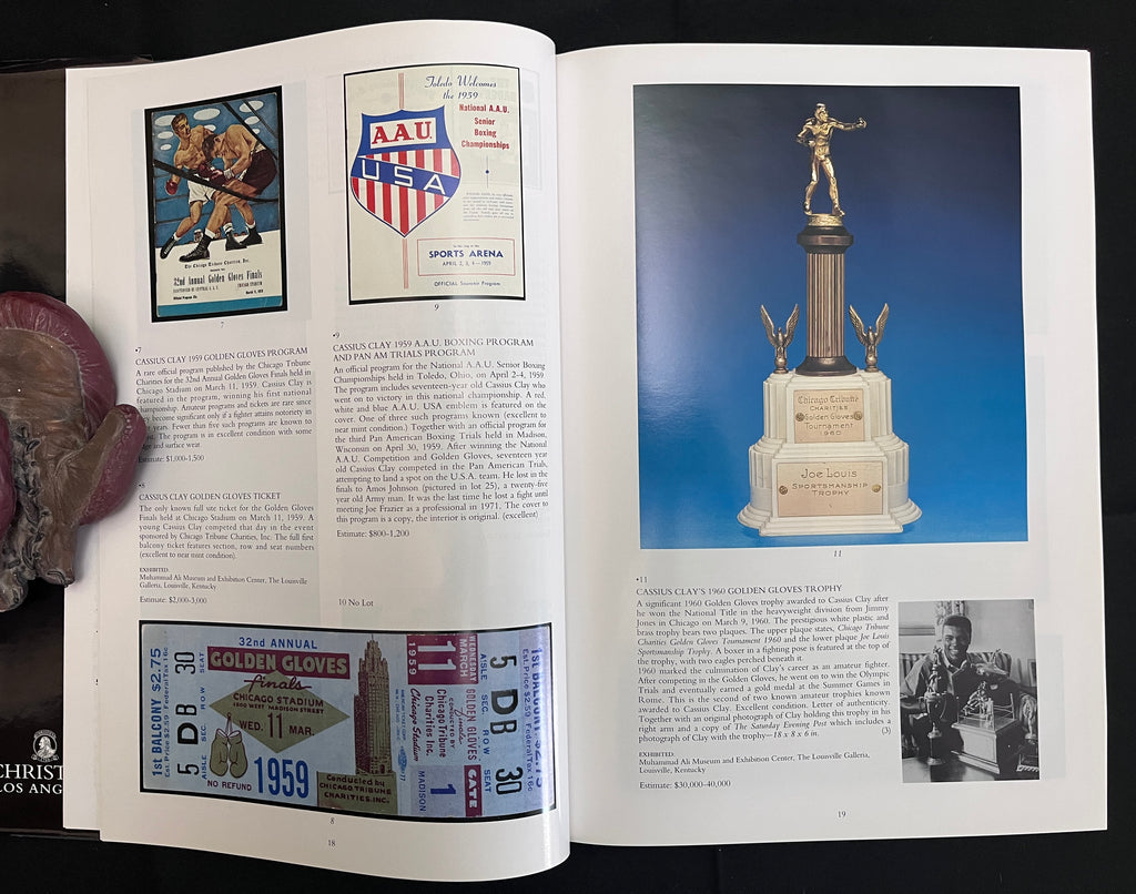 Muhammad Ali : The Paloger Collection - 1997 Christies Memorabilia Auction Catalog (Rarer Hardcover w/ Dustjacket version)