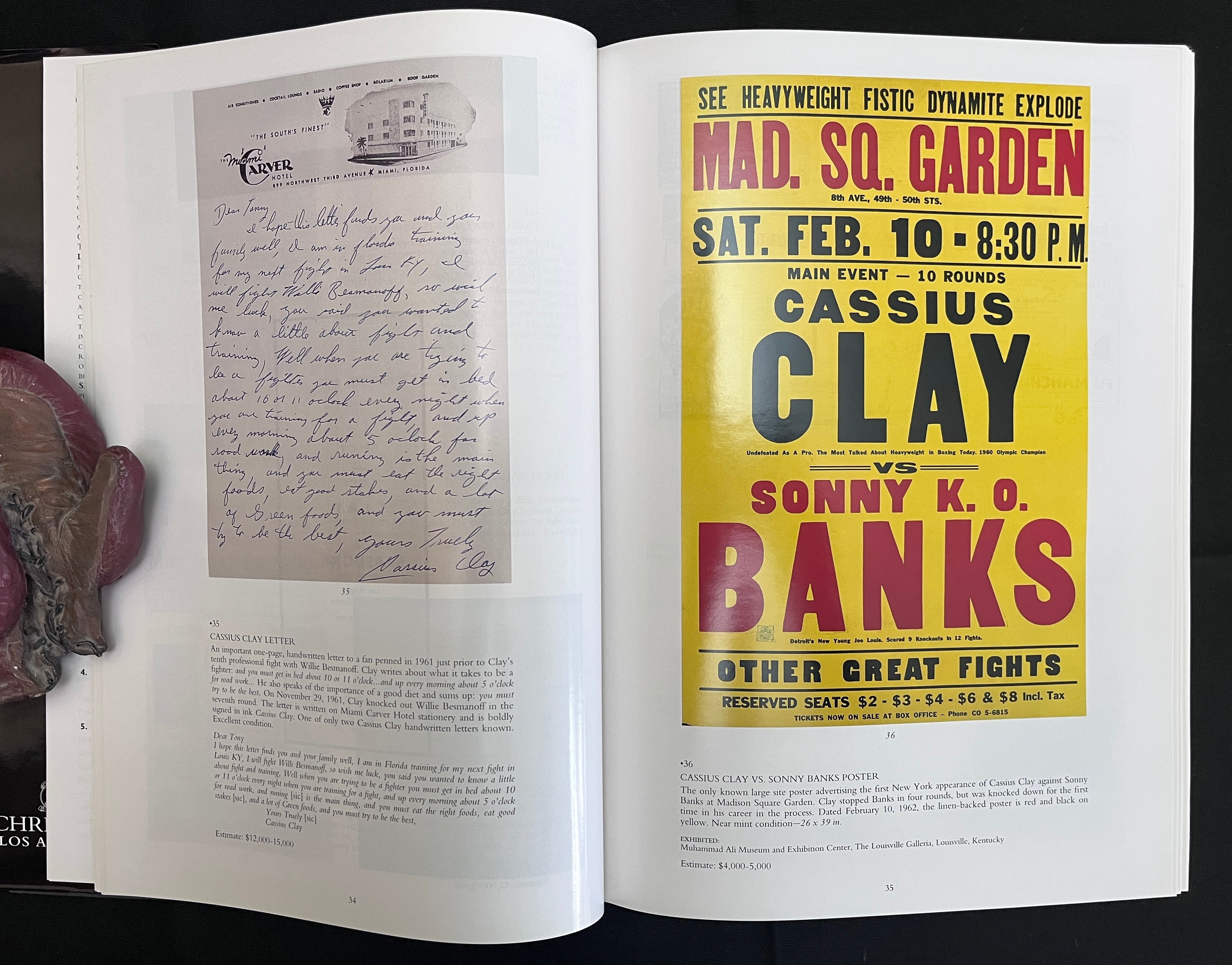 Muhammad Ali : The Paloger Collection - 1997 Christies Memorabilia Auction Catalog (Rarer Hardcover w/ Dustjacket version)