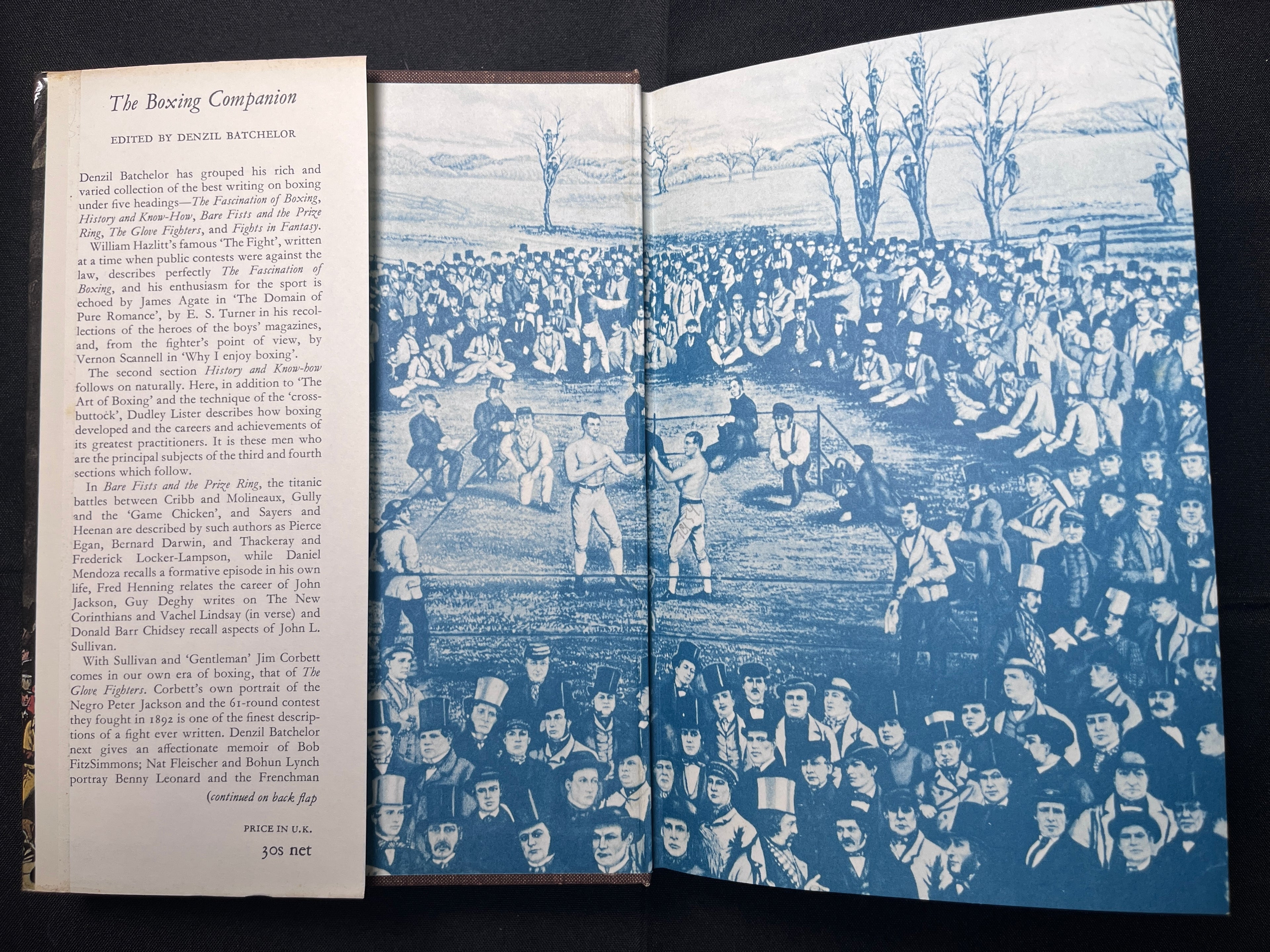 The Boxing Companion by Denzil Batchelor - 1964 1st Edition Boxing Book (Hardcover w/Dustjacket)