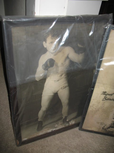 c. 1940s-50s 22x32 Vintage Large-Format Bar Style Boxing Photo Collection - Gus Lesnevich, Marty Servo, Miguel Berrios
