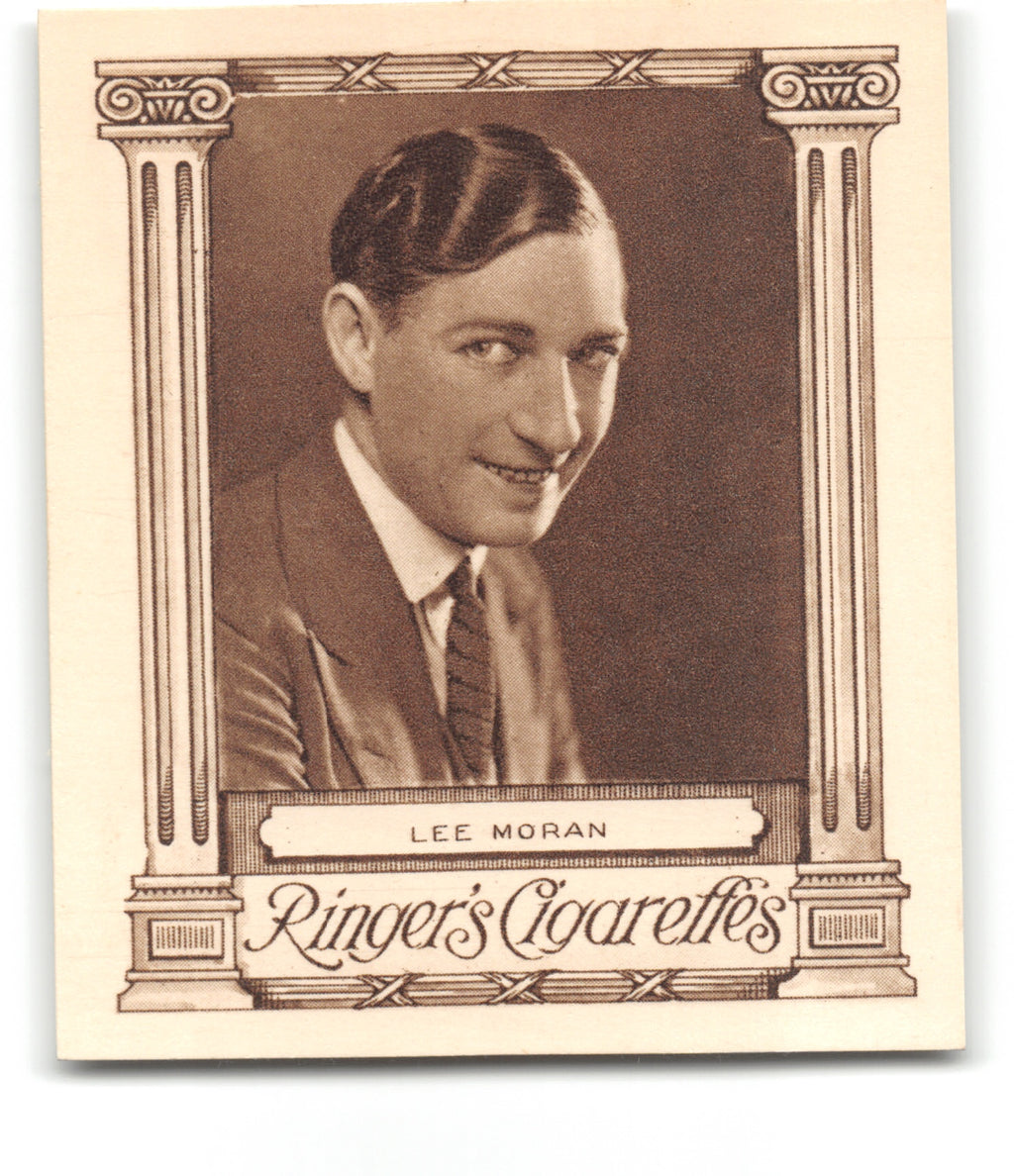 1923 LEE MORAN Ringer's Cigarettes CINEMA STARS (Large) Tobacco Card