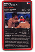 MANNY PACQUIAO 2024 Top Trumps Boxing Card BOXING ICONS "Pacman"