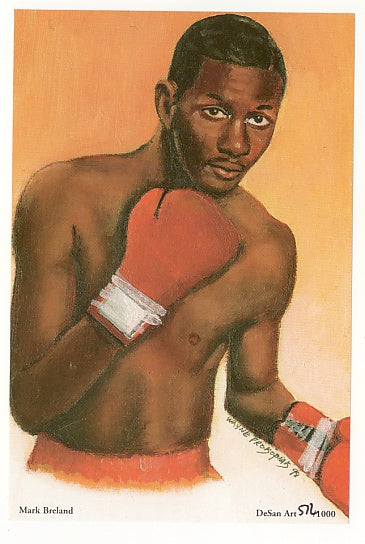 1998 DeSan Boxing Limited Edition Postcard Sized Art Card Set (8) - Arturo Gatti, Aaron Pryor, Alexis Arguello +++