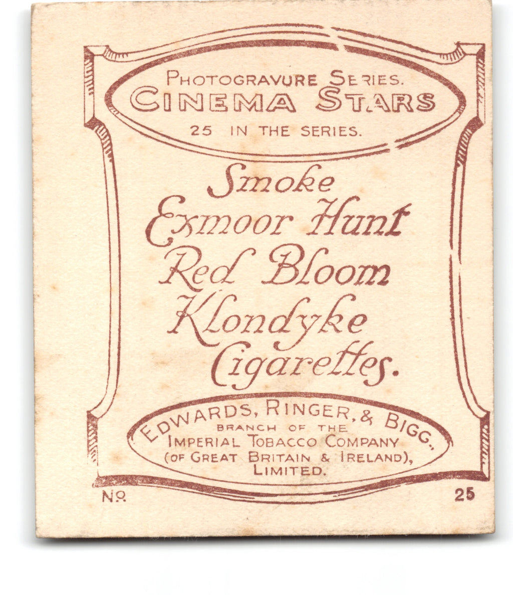 1923 MARY PICKFORD Ringer's Cigarettes CINEMA STARS (Large) Tobacco Card