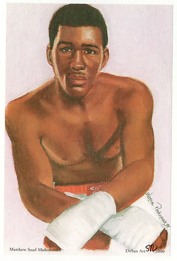 1998 DeSan Boxing Limited Edition Postcard Sized Art Card Set (8) - Arturo Gatti, Aaron Pryor, Alexis Arguello +++