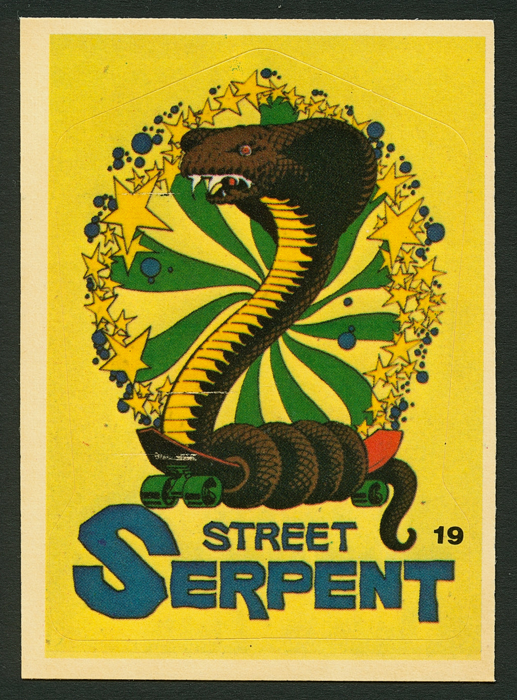 1978 Donruss DEANNNA CALKINS All-Pro Skateboard Trading Card STREET SERPENT