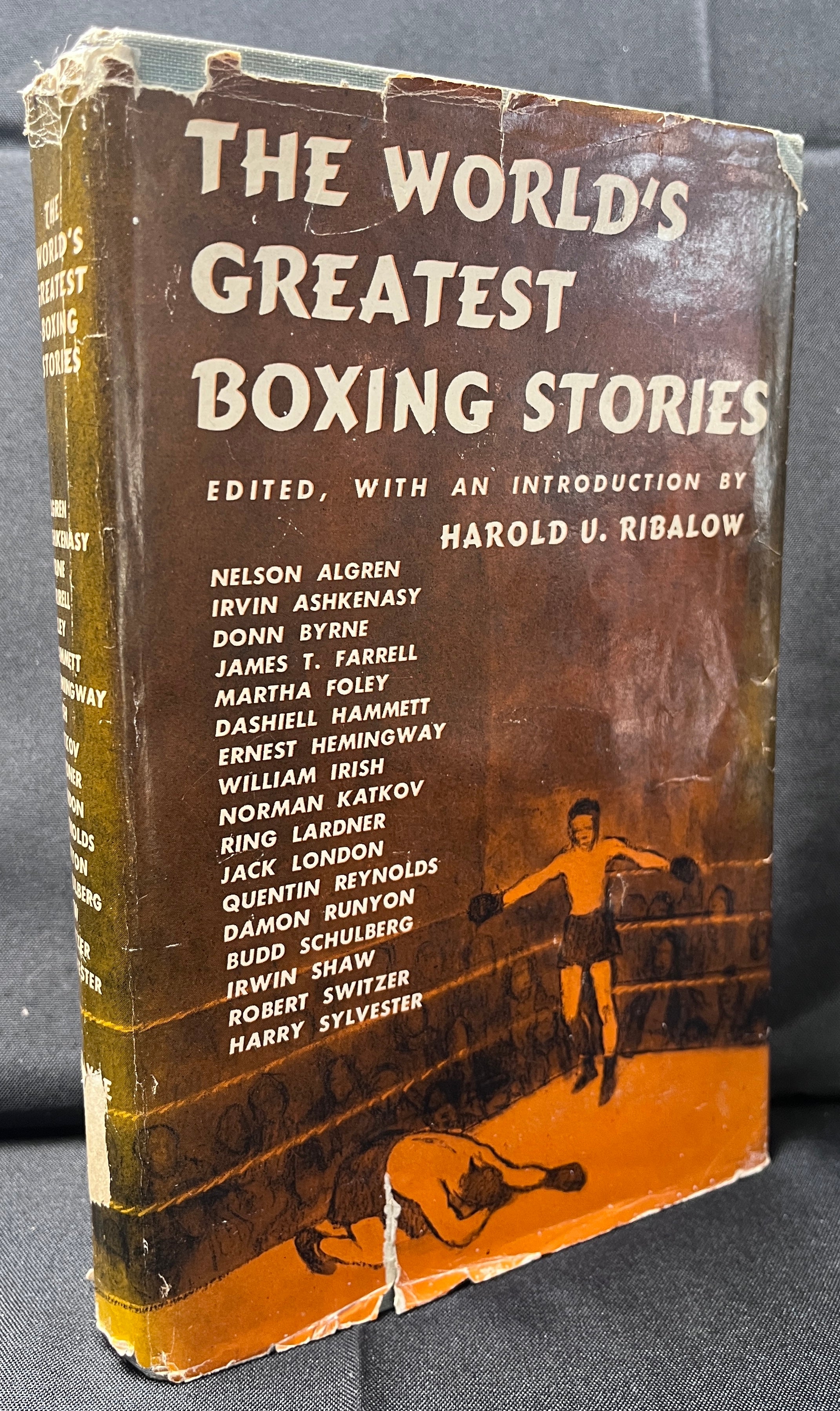 The World's Greatest Boxing Stories Edited by Harold U. Ribalow - 1952 Edition Boxing Book (Hardcover w/Dustjacket)